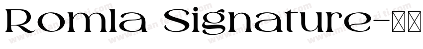 Romla Signature字体转换